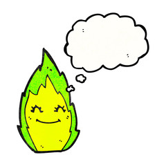 cartoon flame spirit