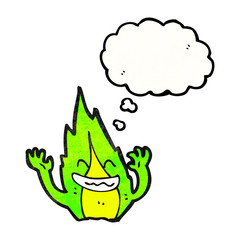 cartoon little flame