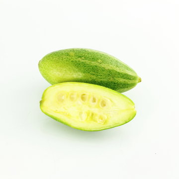 pointed gourd parval in white background