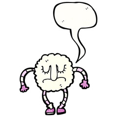 cloud monster with speech bubble