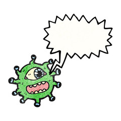 cartoon alien monster