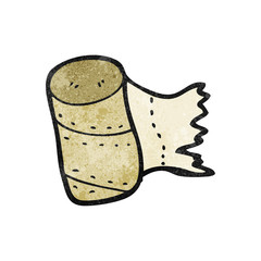 empty toilet roll cartoon