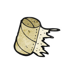 empty toilet roll cartoon