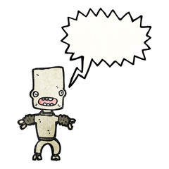 cartoon little robot
