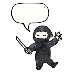 Obraz na płótnie Canvas cartoon ninja