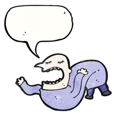 floating man cartoon