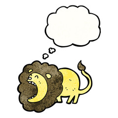 funny cartoon lion