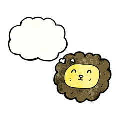 cartoon lion face
