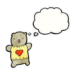 Retro cartoon with texture. Isolated on White.