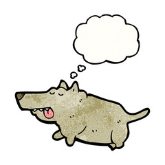 cartoon fat dog
