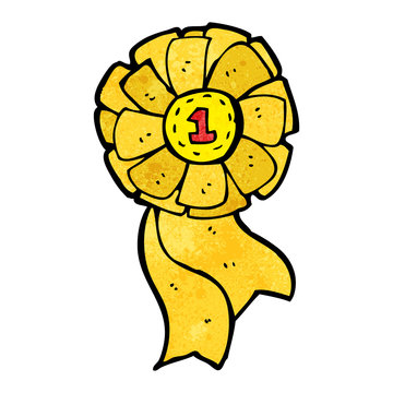 Cartoon Yellow Rosette