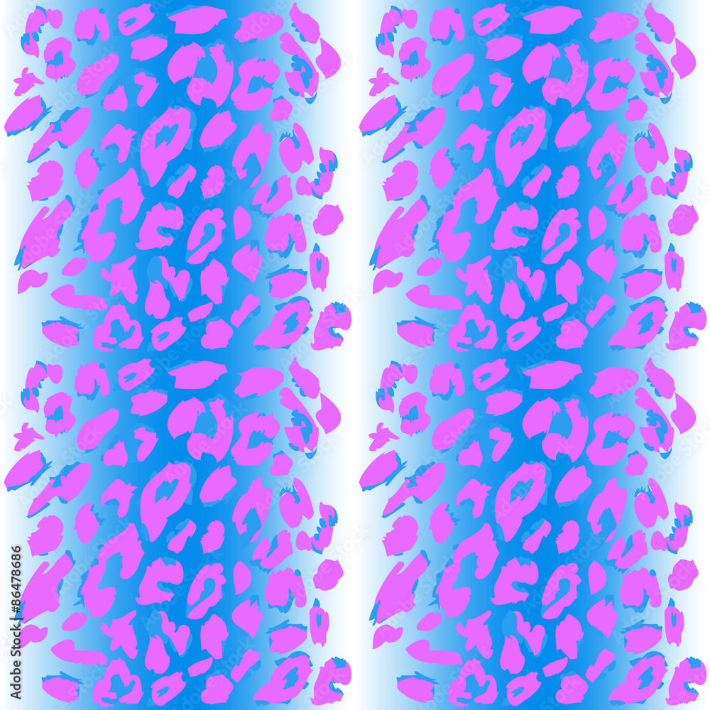 Poster Leopard print pattern. Repeating seamless vector animal