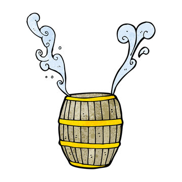 Cartoon Barrel Of Water