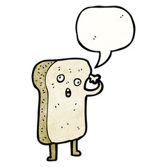 slice of bread cartoon character