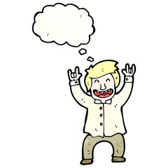 cartoon happy businessman