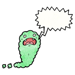 green cloud ghost cartoon