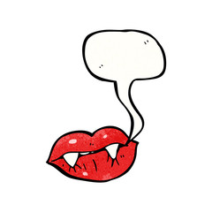 cartoon vampire lips