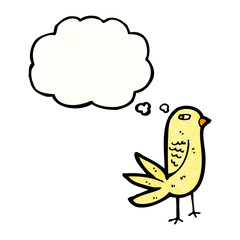 cartoon little bird
