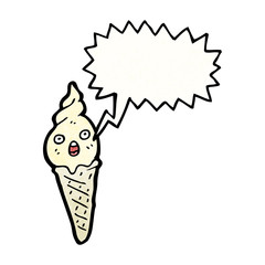 ice cream cartoon character