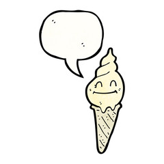 ice cream cartoon character