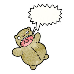 crazy teddy bear cartoon