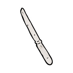bent kitchen knife cartoon