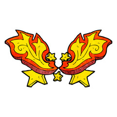 cartoon flame design element