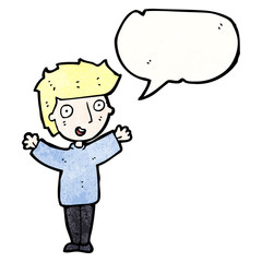 excited boy cartoon