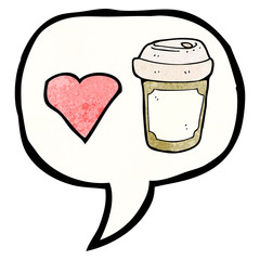 I love coffee symbol