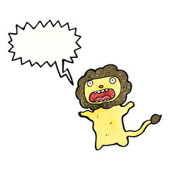 cartoon cowardly lion
