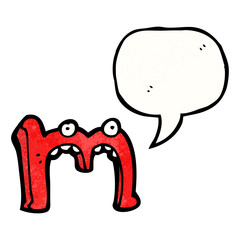 cartoon letter m