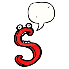 cartoon letter s