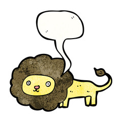 talking lion cartoon