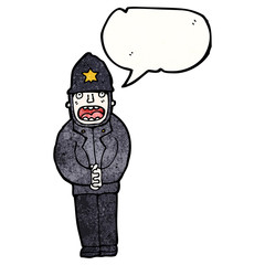 Obraz na płótnie Canvas cartoon policeman
