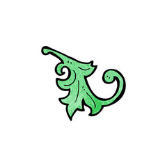 decorative floral swirl cartoon