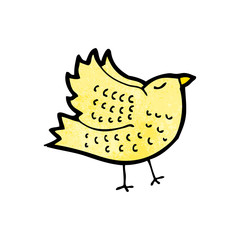 cartoon yellow bird