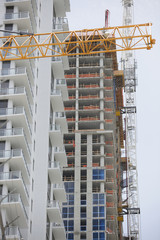 Construction site Brickell Miami FL
