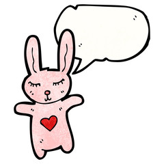 cartoon pink bunny rabbit