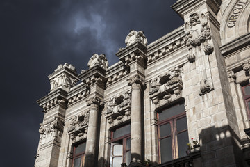 Quito - old town - colonial architecture detail.