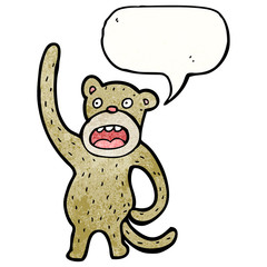 crazy cartoon monkey