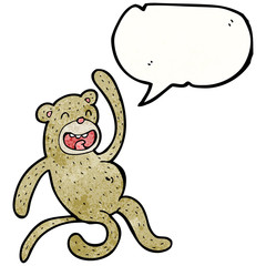 crazy cartoon monkey