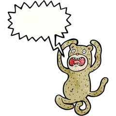 crazy cartoon monkey