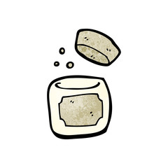 cartoon old storage pot