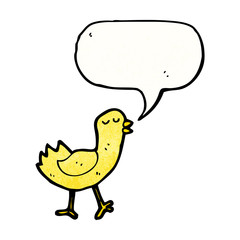 cartoon yellow bird