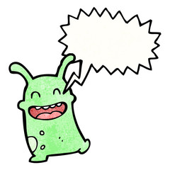 cartoon little alien
