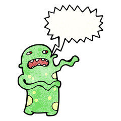 shouting monster cartoon