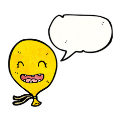 Obraz premium cartoon balloon with speech bubble