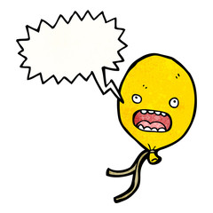 cartoon balloon with speech bubble
