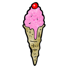 cartoon ice cream cone