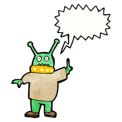 cartoon alien spaceman